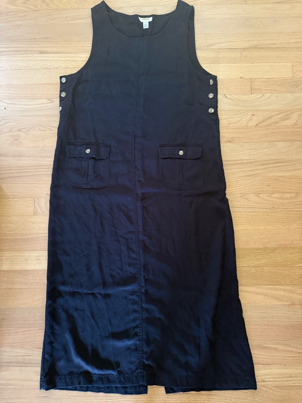 Vintage 90s Talbots Large Black Maxi Jumper Dress